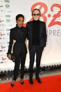 Marius Müller Westernhagen and his wife Lindiwe at the ceremony by B Z cultural Prize on 9 01 2018 in Berlin B Z Kulturpreis 2018 in Berlin