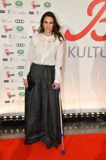 Katrin Wrobel at the ceremony by B Z cultural Prize on 9 01 2018 in Berlin B Z Kulturpreis 2018 in Berlin