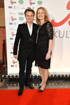 Wolfgang Bahro and his wife Barbara at the ceremony by B Z cultural Prize on 9 01 2018 in Berlin B Z Kulturpreis 2018 in Berlin