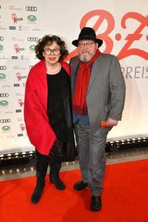 Walter Plathe and Maria Marley at the ceremony by B Z cultural Prize on 9 01 2018 in Berlin B Z Kulturpreis 2018 in Berlin