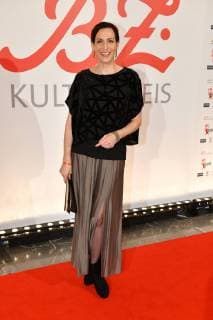Ulrike Frank at the ceremony by B Z cultural Prize on 9 01 2018 in Berlin B Z Kulturpreis 2018 in Berlin