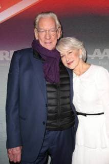 WEST HOLLYWOOD, CA - JANUARY 9: Donald Sutherland and Helen Mirren at the Los Angeles premiere of The Leisure Seekers in West Hollywood, California on January 9, 2018. Copyright: xFayexSadoux