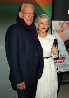 Premiere du film The Leisure Seeker a West Hollywood. 9 January 2018 - West Hollywood, California - Donald Sutherland and Helen Mirren. The Leisure Seeker Premiere held at the Pacific Design Center in West Hollywood. Photo Credit: AdMedia 223351 2018-01-09 CA West Hollywood Etats-Unis Sutherland, Donald; Mirren, Helen  Copyright: xAdMediax STAR_223351_006