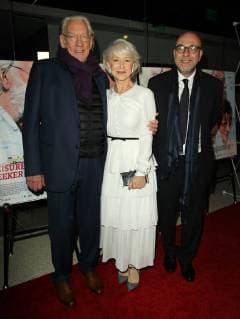 Premiere du film The Leisure Seeker a West Hollywood. 9 January 2018 - West Hollywood, California - Donald Sutherland, Helen Mirren and director Paolo Virzì. The Leisure Seeker Premiere held at the Pacific Design Center in West Hollywood. Photo Credit: AdMedia 223351 2018-01-09 CA West Hollywood Etats-Unis Sutherland, Donald; Mirren, Helen  Copyright: xAdMediax STAR_223351_012
