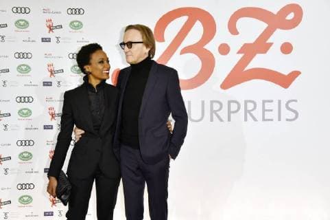 Marius Müller Westernhagen with wife Lindiwe suttle at the 27 B Z Kulturpreis 2018 in the Volksbühne Berlin 09 01 2018 Foto:xN.xKubelkax xFuturexImage