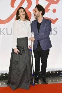 Katrin Wrobel and Falk Willy Wild at the 27 B Z Kulturpreis 2018 in the Volksbühne Berlin 09 01 2018 Foto:xN.xKubelkax xFuturexImage