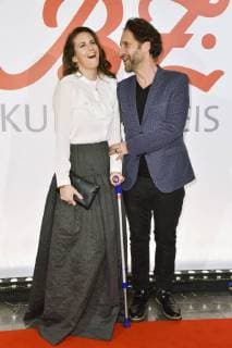 Katrin Wrobel and Falk Willy Wild at the 27 B Z Kulturpreis 2018 in the Volksbühne Berlin 09 01 2018 Foto:xN.xKubelkax xFuturexImage