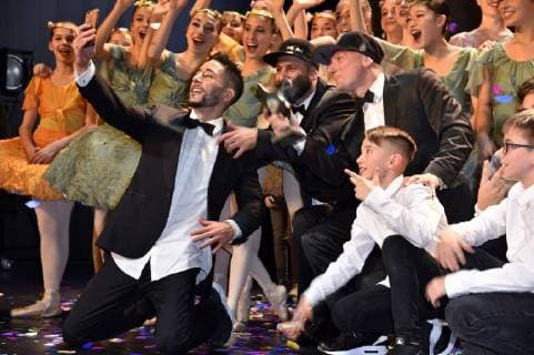Flying steps at the 27 B Z Kulturpreis 2018 in the Volksbühne Berlin 09 01 2018 Foto:xN.xKubelkax xFuturexImage
