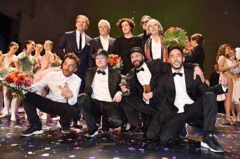 Daniel Hope Henry Hall Maria Schrader Marius Müller Westernhagen Donna Leon and the flying steps at the 27 B Z Kulturpreis 2018 in the Volksbühne Berlin 09 01 2018 Foto:xN.xKubelkax xFuturexImage