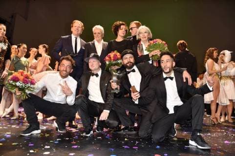 Daniel Hope Henry Hall Maria Schrader Marius Müller Westernhagen Donna Leon and the flying steps at the 27 B Z Kulturpreis 2018 in the Volksbühne Berlin 09 01 2018 Foto:xN.xKubelkax xFuturexImage