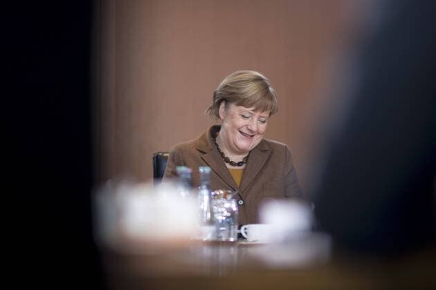 Themen der Woche Bilder des Tages Angela Merkel, Kabinett DEU, Deutschland, Germany, Berlin, 10.01.2018 Angela Merkel, Bundeskanzlerin und Bundesvorsitzende der CDU, vor der Kabinettssitzung im Berliner Kanzleramt. Angela Merkel, Chancellor and leader of the CDU, during a cabinet meeting at the chancellor office in Berlin