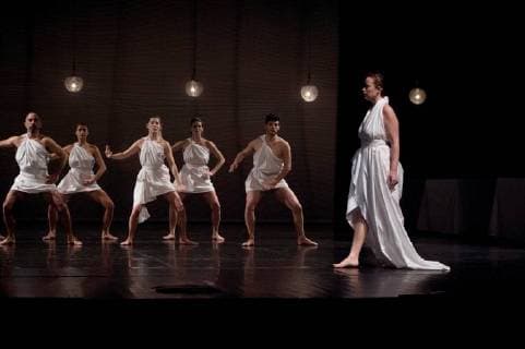 Actors perform during the premiere of Mount Olympus at Teatros del Canal in Madrid, Spain, 11 January 2018. The theater production is directed by Belgian director Jan Fabre and is performed during 24 hours. Belgian choreographer Jan Fabre presents Mount Olympus . !ACHTUNG: NUR REDAKTIONELLE NUTZUNG!  Copyright: xLucaxPiergiovannix GRAF230 20180111-636512852750445449