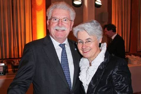 Martin Zeil mit Ehefrau Barbara Daumiller-Zeil, Neujahrsempfang des Bayerischen Ministerpraesidenten 2018 im Kaisersaal der Muenchner Residenz am 12.01.2018 *** Martin Zeil with wife Barbara Daumiller Zeil new year reception of the Bavarian Prime Minister 2018 in the Throne Hall of the Munich residence on 12 01 2018