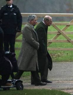 Prince Philip, Duke of Edinburgh attending the St. Mary Magdalene Church Sunday morning service, in Sandringham, Norfolk, on January 14, 2018 