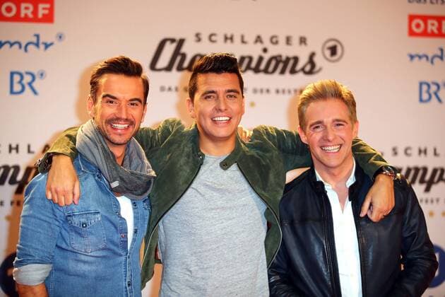 ARD Schlager champions the big Festival of the best singers of Florian Silbereisen Jan Smit and Christoff KLUBBB3 during the ARD TV show of hit champions the big Festival of the best of the 13 01 2018 at the Velodrom Berlin