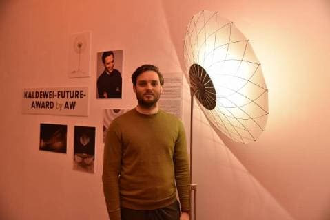 The Dutch designer Rick Tegelaar young designer of the year 2018 posing on 14 01 2018 in Cologne at the ceremony of A W designer of the year Prize 2018