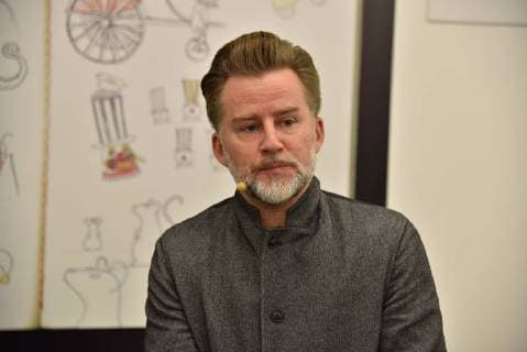 Jörn Kengelbach editor in Chief of the magazine architecture and living A W posing on 14 01 2018 in Cologne at the ceremony of A W designer of the year Prize 2018