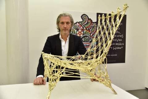 The Dutch designer Marcel Wanders is designer of the year 2018 posing on 14 01 2018 in Cologne at the ceremony of A W designer of the year Prize 2018