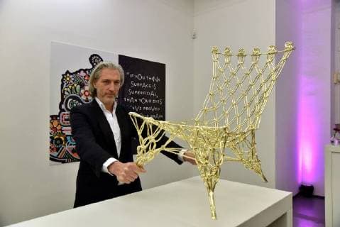 The Dutch designer Marcel Wanders is designer of the year 2018 posing on 14 01 2018 in Cologne at the ceremony of A W designer of the year Prize 2018