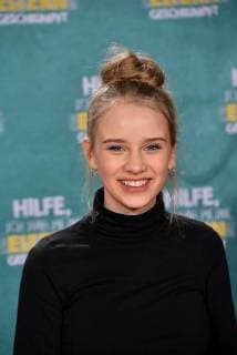 Actress Lina Hüesker posing on 14 01 2018 in Cologne at the premiere of the movie help I my parents shrunk 01 in German cinemas coming on 18