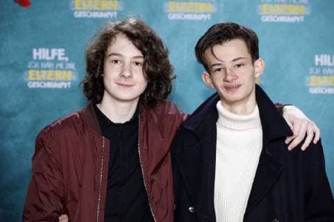 Maximilian Ehrenreich and Eloi Christ at the premiere of the movie help I have shrunk my parents at the Cinedom Cologne 14 01 2018 Foto:xC.xHardtx xFuturexImage