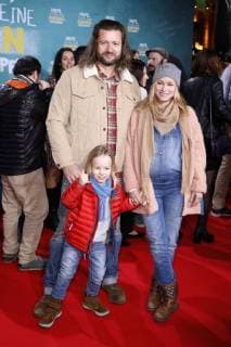 Dorkas Kiefer with daughter Lillibe Hauck and man Sascha Hauck at the premiere of the movie help I got my parents declined the Cinedom Cologne 14 01 2018 Foto:xC.xHardtx xFuturexImage