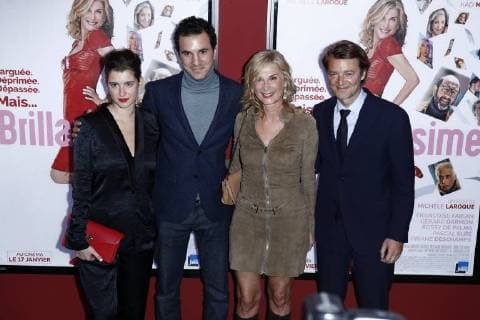 Oriane Deschamps - Michele Laroque - Francois Barrois CELEBRITES : Avant premiere du film Brillantissime - Paris - 15 01 2018 StephenCaillet Panoramic 
