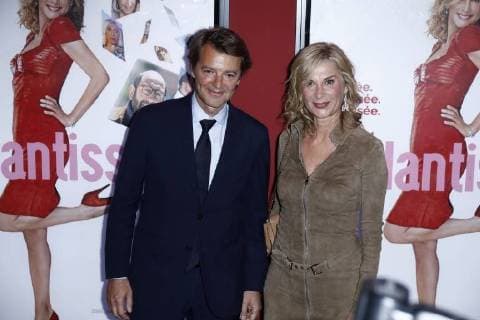 Francois Barrois - Michele Laroque CELEBRITES : Avant premiere du film Brillantissime - Paris - 15 01 2018 StephenCaillet Panoramic 
