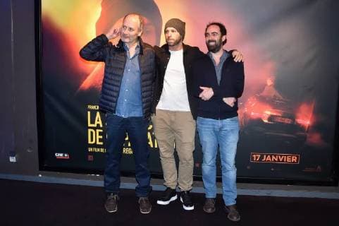 Hippolyte Girardot, Franck Gastambide et Christophe Regin - Avant premiere du film La Surface de Reparation au cinema UGC Bercy a Paris CELEBRITES : Avant Premiere La Surface De Reparartion - Paris - 15 01 2018 LionelUrman Panoramic 