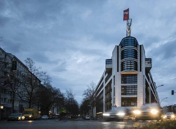Willy Brandt House seat the party headquarters of the Social Democratic Party of Germany SPD recorded at dusk in Berlin 15 01 2018 Berlin Germany Copyright: xFlorianxGaertner photothek.netx