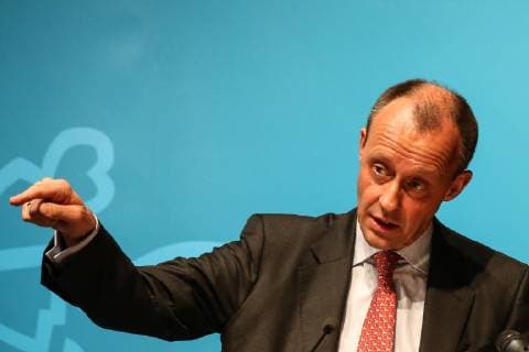 Friedrich Merz (Aufsichtsratsvorsitzender des Koeln Bonner Flughafens) - Neujahrsempfang der IHK Magdeburg Industrie und Handeslskammer im Maritim Hotel in Magdeburg Sachsen Anhalt - Fotografiert am 11.01.2018 *** Friedrich Merz of Chairman of the Cologne Bonn airport new year s reception of Magdeburg Chamber of commerce industry and Handeslskammer in the Maritim Hotel in Magdeburg Sachsen Anhalt photographed on 11 01 2018