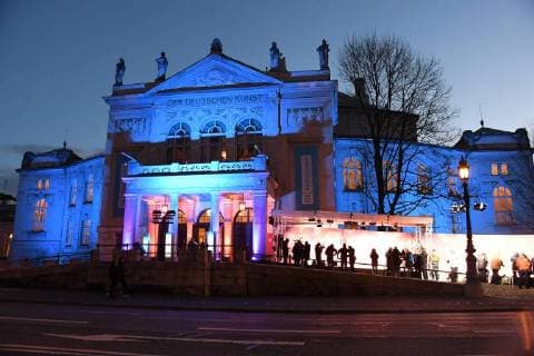 Feature Theatre outside ceremony of the BayerischenFilmpreis Prize award ceremony Prinzregententheater Munich 19 January 2018