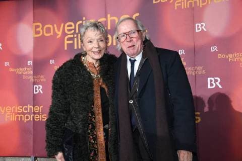 Klaus Doldinger with wife ceremony of the BayerischenFilmpreis Prize award ceremony Prinzregententheater Munich 19 January 2018