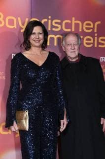 Ilse Aigner with Werner Herzog awarding the BayerischenFilmpreis Prize award ceremony Prinzregententheater Munich 19 January 2018