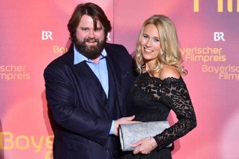 Antoine Monot Jr actor Stefanie Sick Bavarian film awards 2018 red carpet of red carpet on the 19 01 2018 in the Prince Regent Theatre in Munich