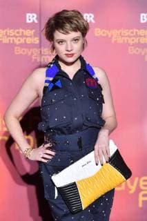 Jella HAASE actress frame cut to single subject half figure half figure Bavarian film awards 2018 red carpet red carpet on the 19 01 2018 in the Prince Regent Theatre in Munich