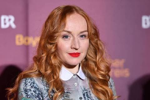 Brigitte HOBMEIER actress frame single subject cut to portrait portrait portrait Bavarian film awards 2018 red carpet red carpet on the 19 01 2018 in the Prince Regent Theatre in Munich