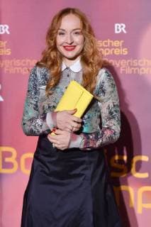 Brigitte HOBMEIER actress frame cut to single subject half figure half figure Bavarian film awards 2018 red carpet red carpet on the 19 01 2018 in the Prince Regent Theatre in Munich