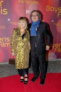 Patricia Riekel with partner Helmut Markwort Bavarian Film Prize 2018 in the Prinzrengententheater in Munich on 20 01 2018