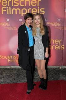 Jule Ronstedt with daughter Helene Bavarian Film Prize 2018 in the Prinzrengententheater in Munich on 20 01 2018