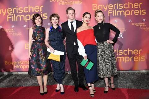 Lena Schoemann producer Jella hate Maximilian of the Groeben Gizem Emre Anna Lena Klenke of the Bavarian Film Prize 2018 in the Prinzrengententheater in Munich on 20 01 2018