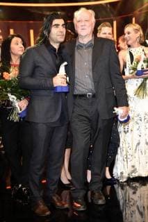 Fatih Akin and Werner Herzog at the ceremony of the Bavarian film awards 2017 in the Prinzregententheater Munich 19 39 01 2018 Foto:xP.xSchönbergerx xFuturexImage