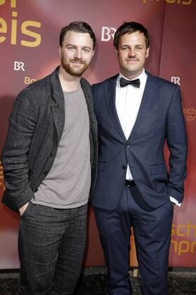 Friedrich Mücke and Frederic linke man at the ceremony of the Bavarian film awards 2017 in the Prinzregententheater Munich 19 39 01 2018 Foto:xS.xGabschx xFuturexImage