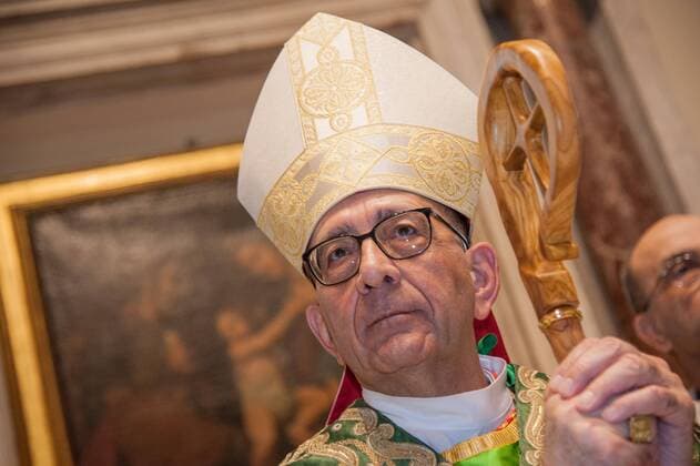 NO FRANCE - NO SWITZERLAND: January 21, 2018 : Card. Juan Jose Omella Omella, celebrates the Mass for his taking possession of the title of Holy Cross in Jerusalem, in Rome.  Copyright: xÂ©MASSIMILIANOxMIGLIORATO CPPx x xCatholicxPressxPhotox
