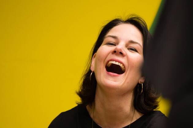 Candidates * inside for the Federal Executive Bündnis 90 the Greens of Germany policy Annalena bear Bock candidates * inside for the Federal Executive Bündnis 90 the Greens at a presentation in the Hamburg-based GLS Bank in Hamburg on 22 January 2018