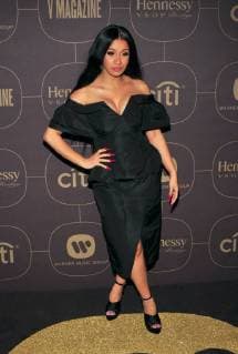 NEW YORK, NY - JANUARY 25: Cardi B at the Warner Music Group Pre Grammy Celebration at The Grill The Pool in New York City on January 25, 2018. Copyright: xJohnxPalmerx