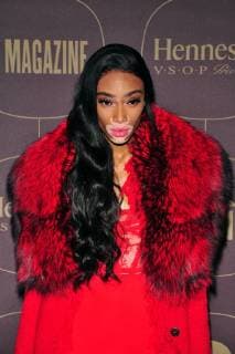 NEW YORK, NY - JANUARY 25: Winnie Harlow at the Warner Music Group Pre Grammy Celebration at The Grill The Pool in New York City on January 25, 2018. Copyright: xJohnxPalmerx