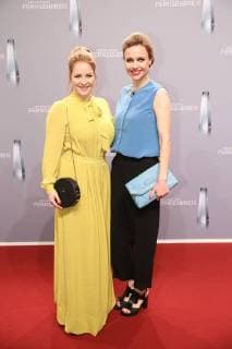 Jasmin Schwiers and Nadja Becker on arrival to the German television award ceremony on 26 01 2018 in Cologne Deutscher Fernsehpreis awarded 2018 in Cologne