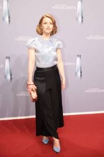Karoline Schuch upon arrival to the German television award ceremony on 26 01 2018 in Cologne Deutscher Fernsehpreis awarded 2018 in Cologne