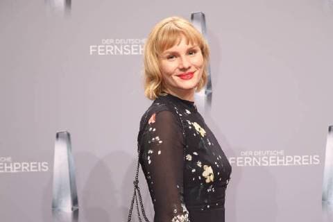 Rosalie Thomass upon arrival to the German television award ceremony on 26 01 2018 in Cologne Deutscher Fernsehpreis awarded 2018 in Cologne